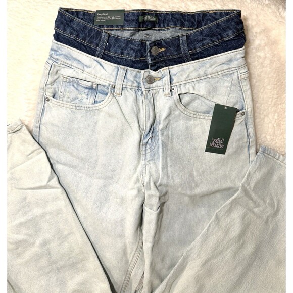 Women's Mid-Rise 90's Relaxed Straight Jeans - Wild Fable Size 4 NWT - Picture 6 of 11